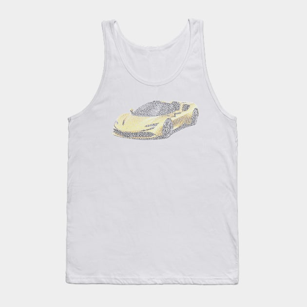 Ferrari SF90 Spider typographic art Tank Top by usastore